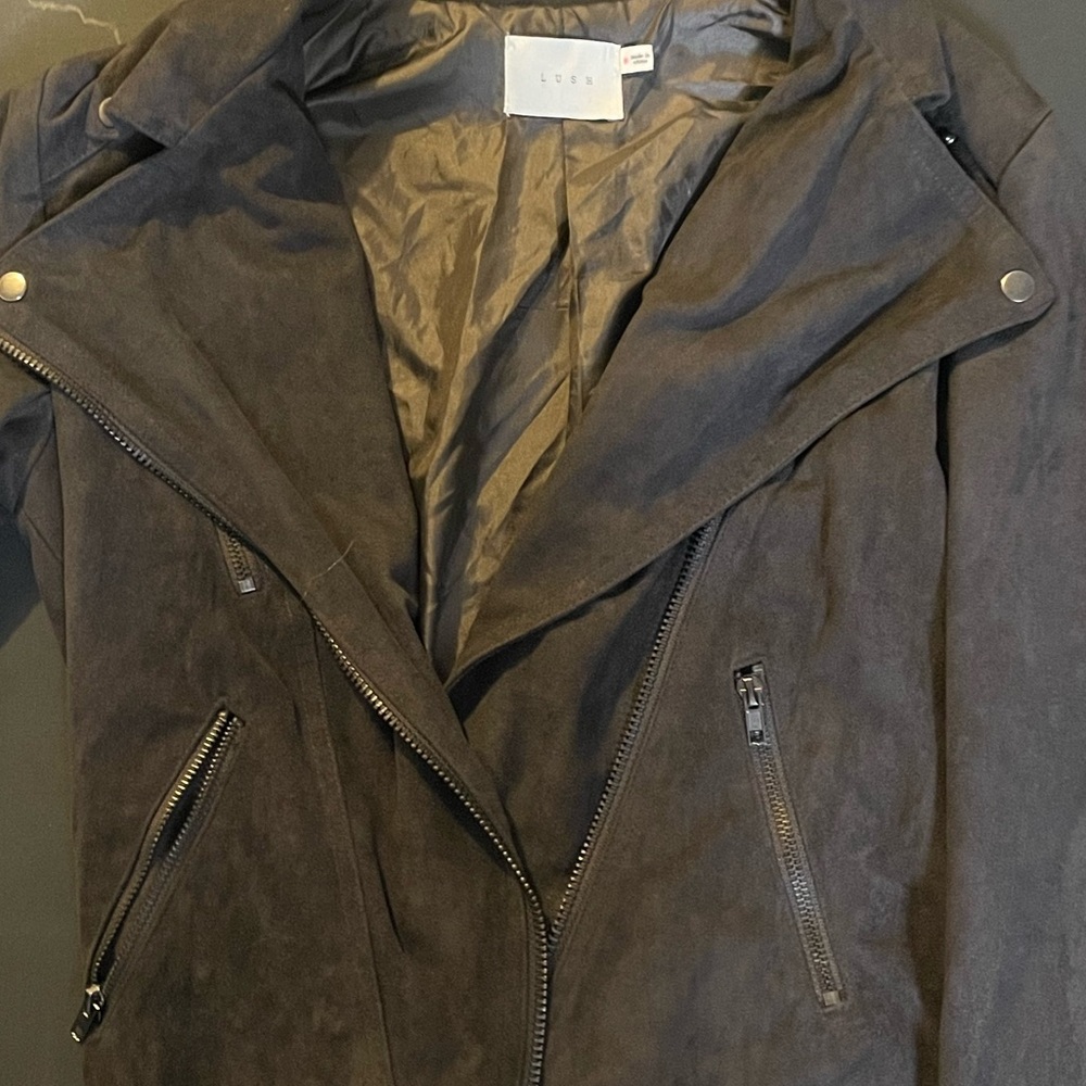 Suede Moto Jacket